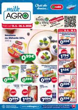 1. strana letáka Milk-Agro 13. 5. - 26. 5. 2026 