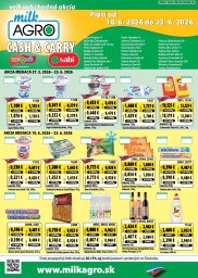 1. strana letáka Milk-Agro 10. 6. - 23. 6. 2026 Cash and Carry