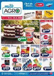 1. strana letáka Milk-Agro 10. 6. - 23. 6. 2026 