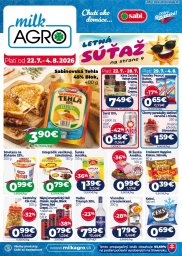 1. strana letáka Milk-Agro 22. 7. - 4. 8. 2026 