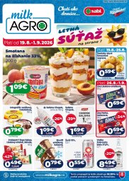 1. strana letáka Milk-Agro 19. 8. - 1. 9. 2026 