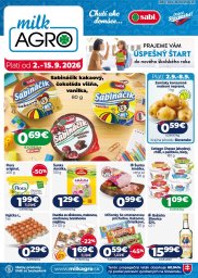 1. strana letáka Milk-Agro 2. 9. - 15. 9. 2026 