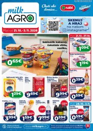 1. strana letáka Milk-Agro 21. 10. - 3. 11. 2026 